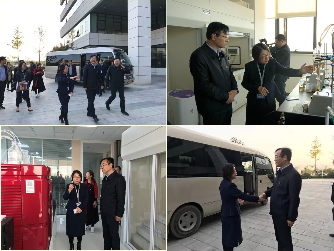 高新区党工委书记钟洪江一行莅临钱能钱包科技调研