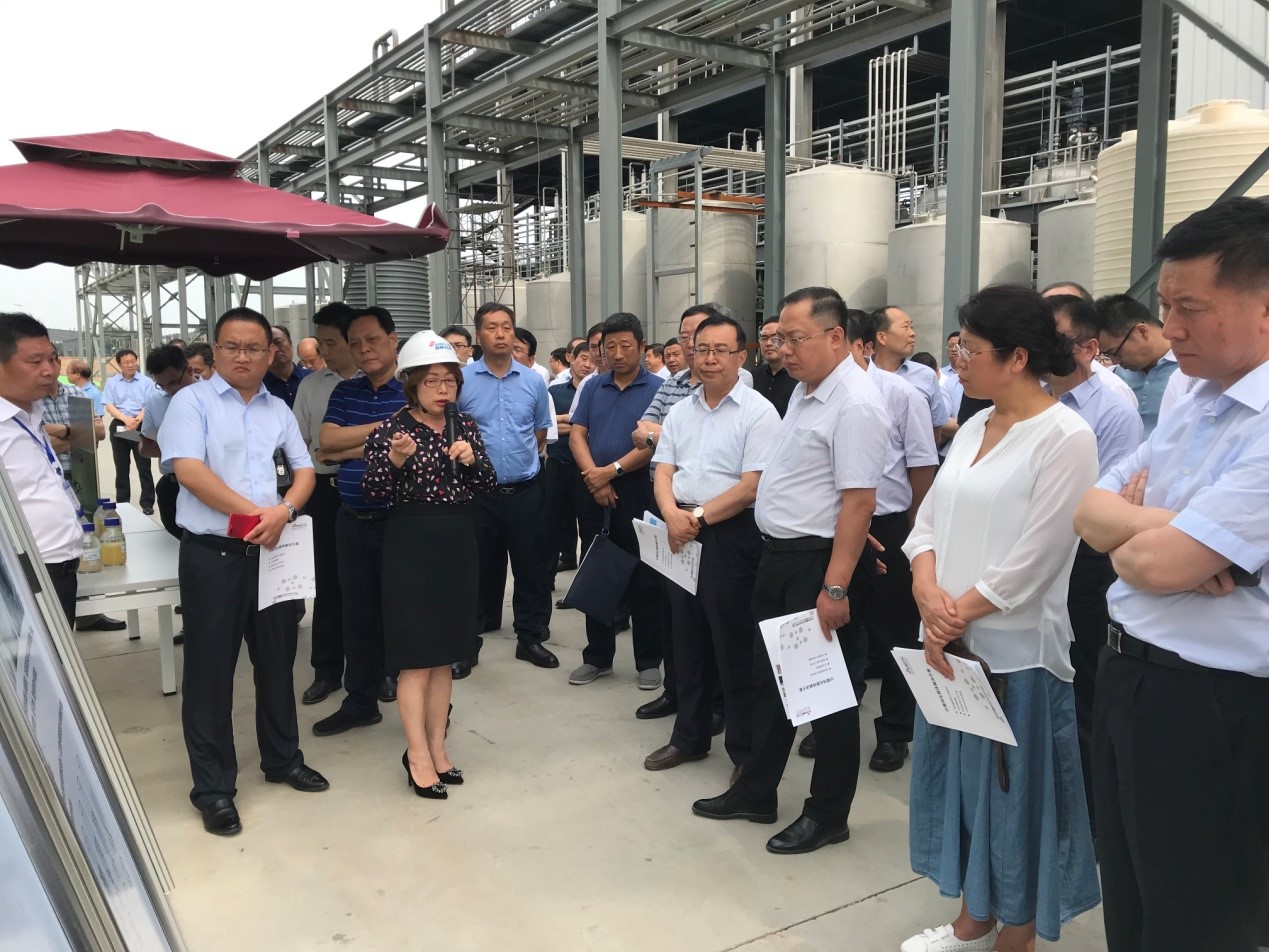 刘国中省长一行观摩蒲城钱能钱包科技建设项目