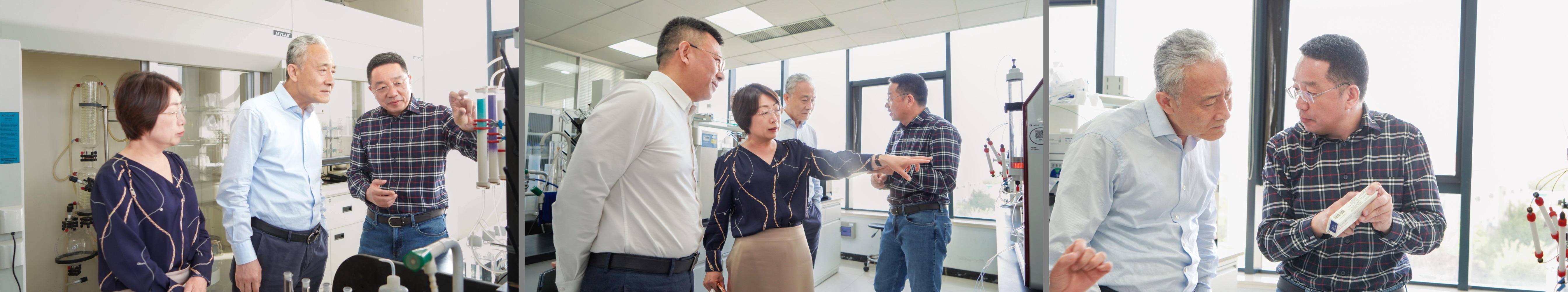 四川大学校长汪劲松一行莅临钱能钱包科技参观交流